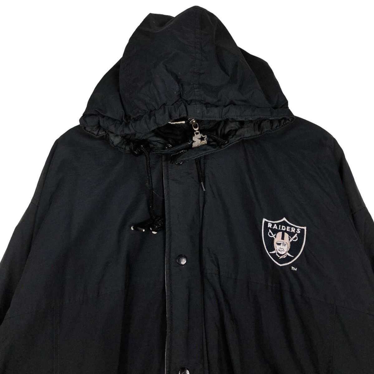NFL 🔥Vintage Bomber Jacket Starter NFL Raiders Big Logo Size US S / EU 44-46 / 1 - 3 Thumbnail