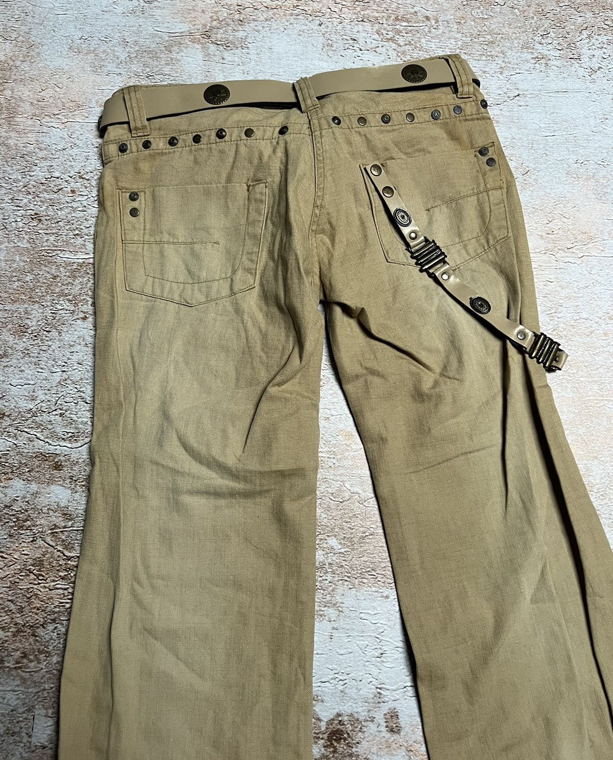 Japanese Brand Vintage Japanese cargo flare pants Size 28" / US 6 / IT 42 - 10 Thumbnail