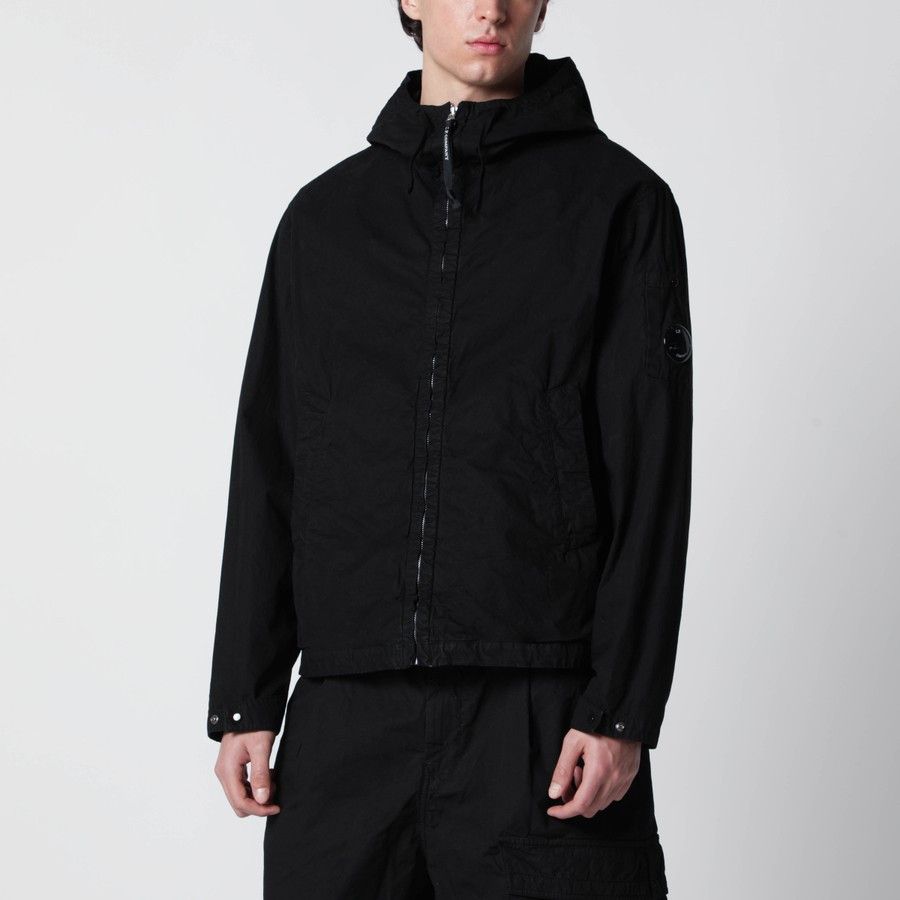 C.P. Company o1d2blof0226 Cotton Zip-up Jacket in Black Size US L / EU 52-54 / 3 - 1 Thumbnail