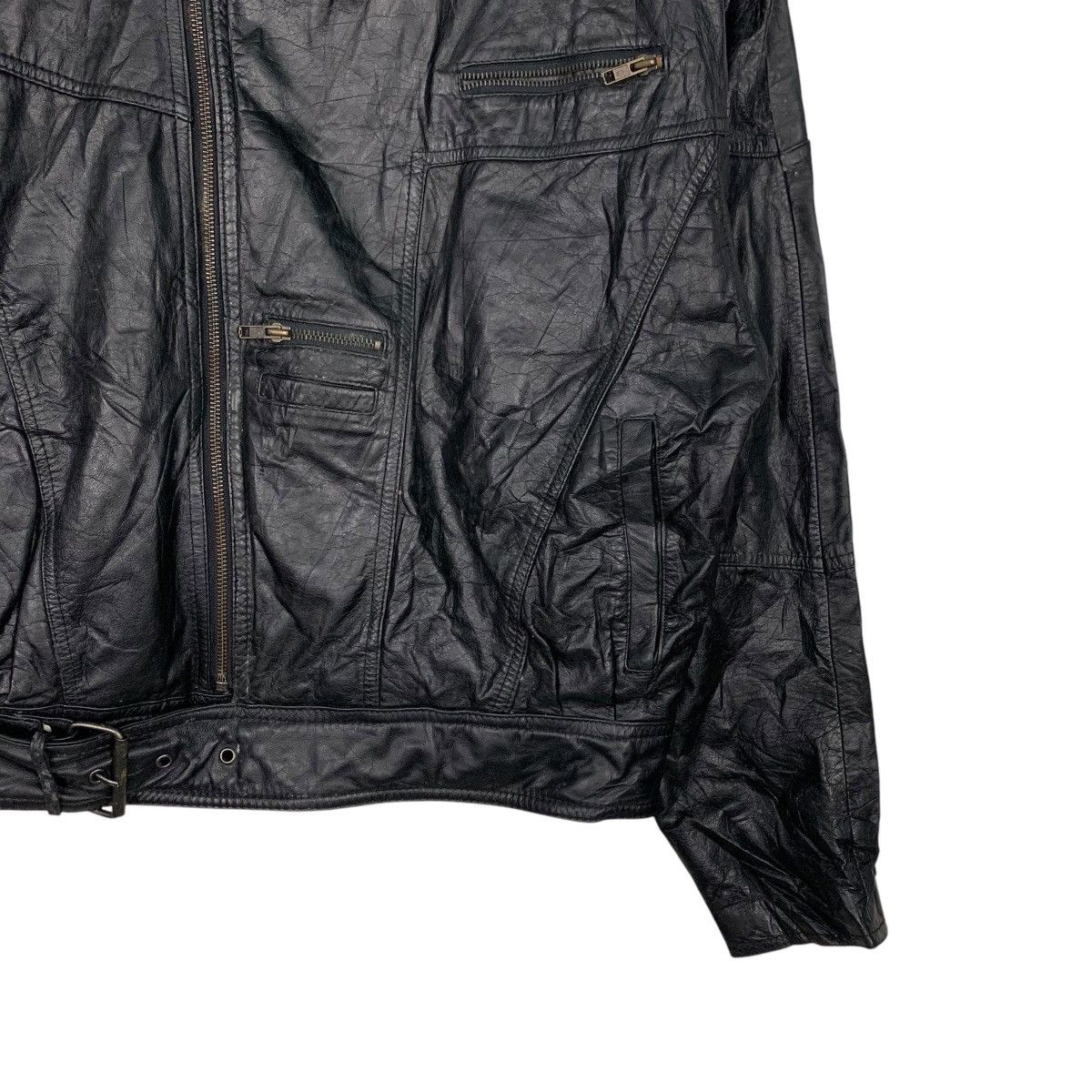 Leather Vintage 90's BYRNES & BAKER Leather Jacket #2510-C113 Size US M / EU 48-50 / 2 - 4 Thumbnail