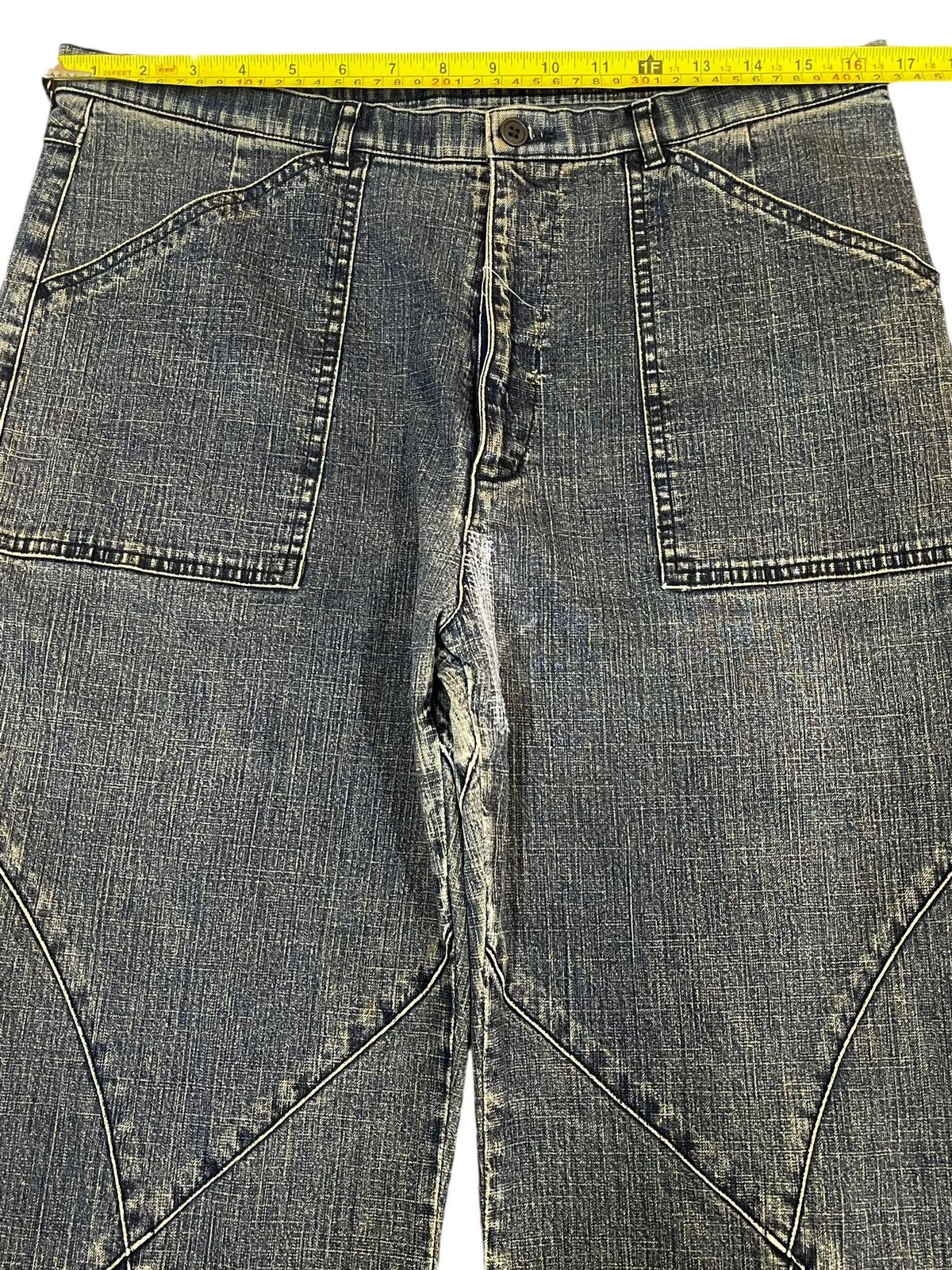 Issey Miyake Vintage Japanese Brand Avant Garde Style Baggy Jeans Size US 32 / EU 48 - 11 Thumbnail
