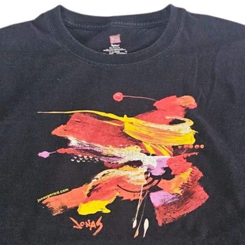 Hanes Jonas Gerard Wearable Abstract Art Graphic Tee Black Tee XL Size US XL / EU 56 / 4 - 1 Thumbnail