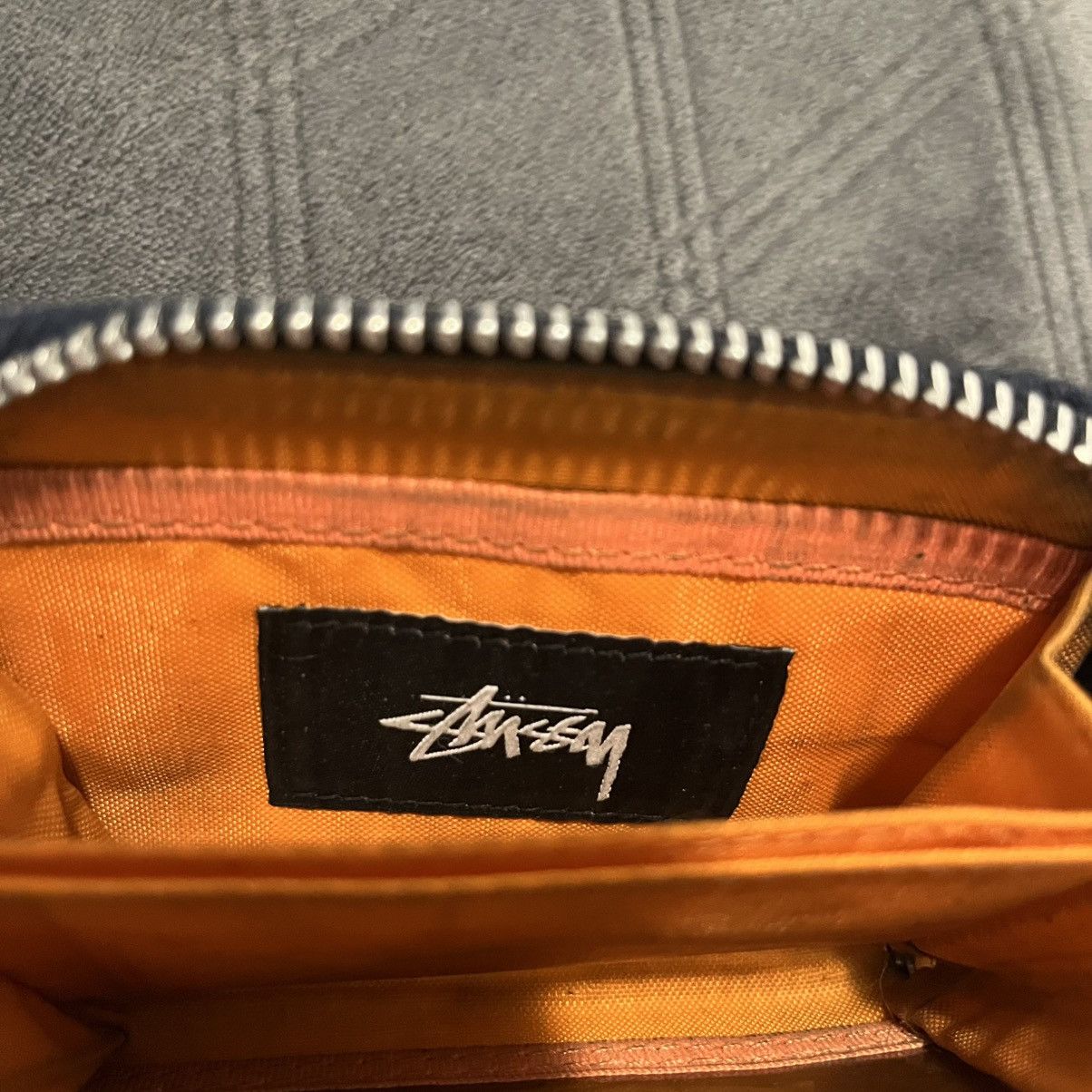 Stussy 2018 STUSSY x PORTER ZIP CANVAS WALLET MADE IN JAPAN L BLUE Size ONE SIZE - 7 Thumbnail