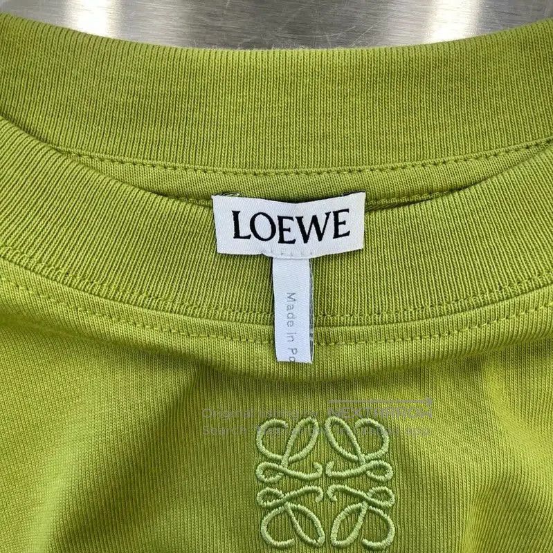 Loewe Loewe Green Cropped T-Shirt for Women . Size XS / US 0-2 / IT 36-38 - 3 Thumbnail