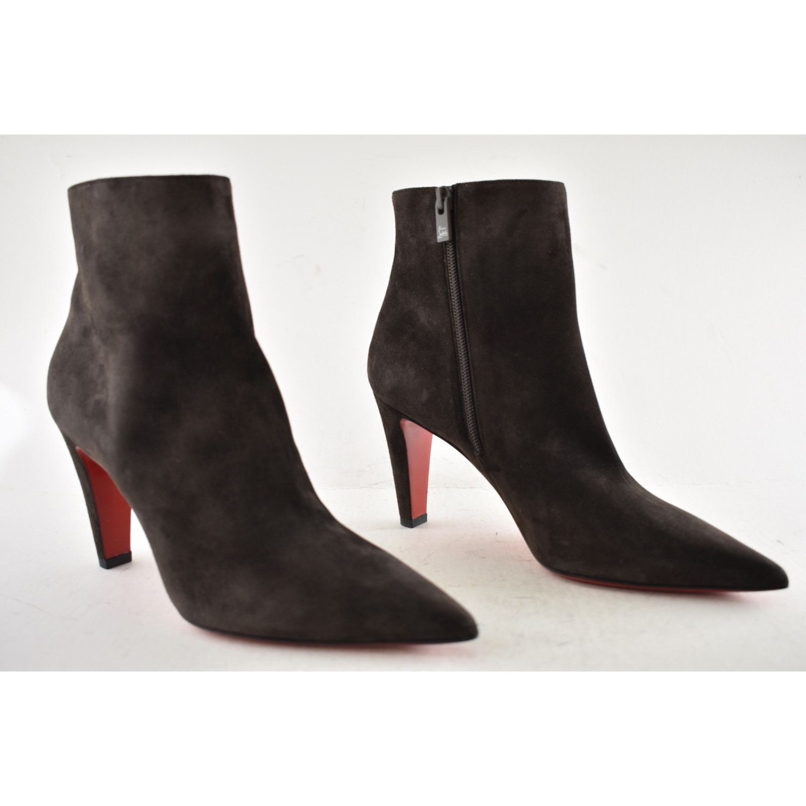 Christian Louboutin Christian Louboutin Vibella Booty Cafe Brown Suede 39 Size US 9 / IT 39 - 4 Thumbnail