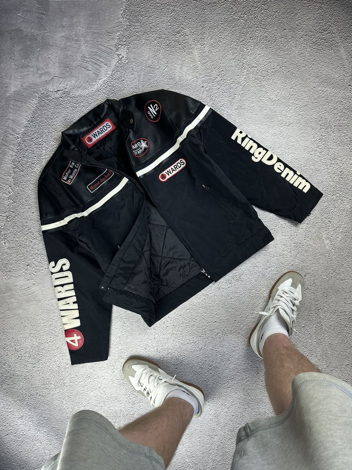 Other Vintage Racing Jacket Wards RingDenim Stop’n Feel Free Motor Size US L / EU 52-54 / 3 - 1 Thumbnail