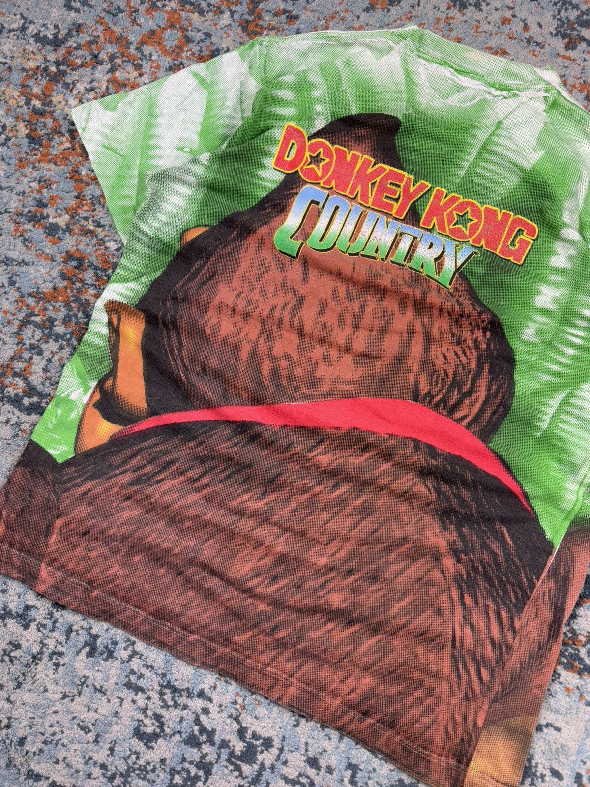 Nintendo × Vintage Vintage 1994 Donkey Kong Country all over print graphic tee Size US XL / EU 56 / 4 - 6 Thumbnail