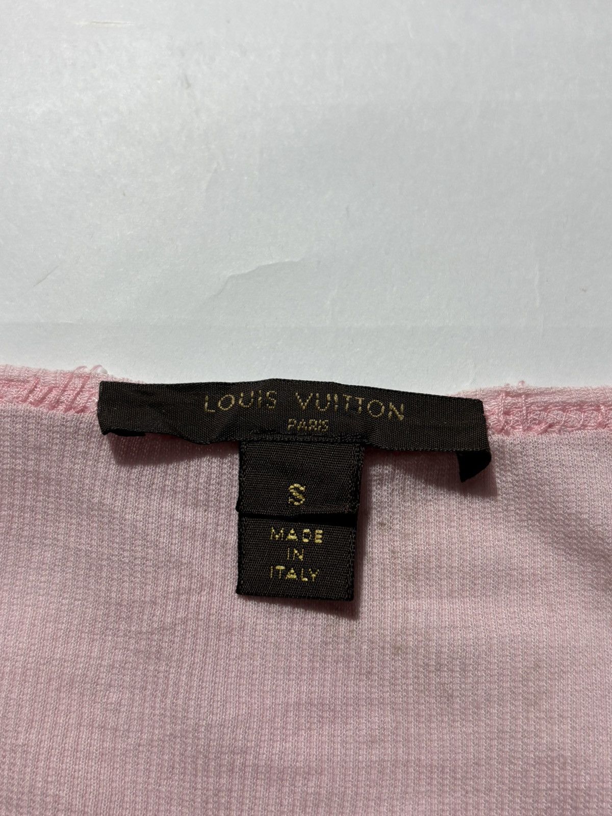 Louis Vuitton VINTAGE LOUIS VUITTON LV LOGO BEADS KNIT TOP Size S / US 4 / IT 40 - 6 Thumbnail