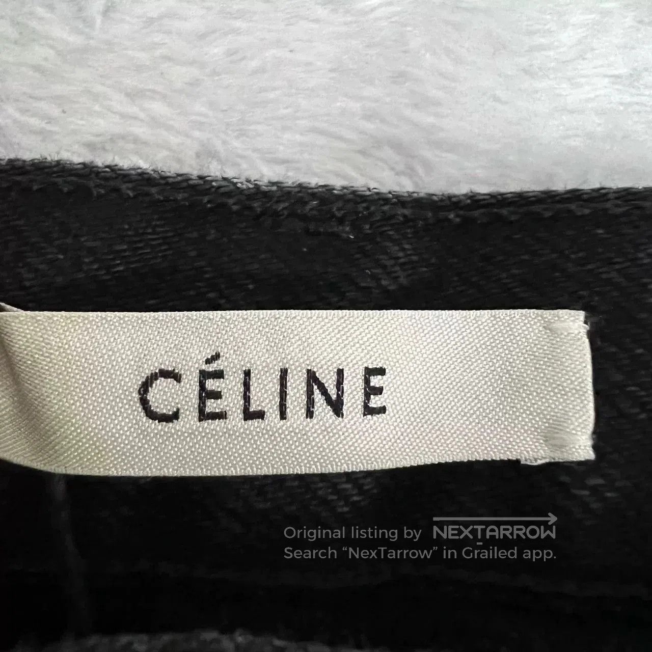 Celine Celine Black Straight. Size 35" - 4 Thumbnail