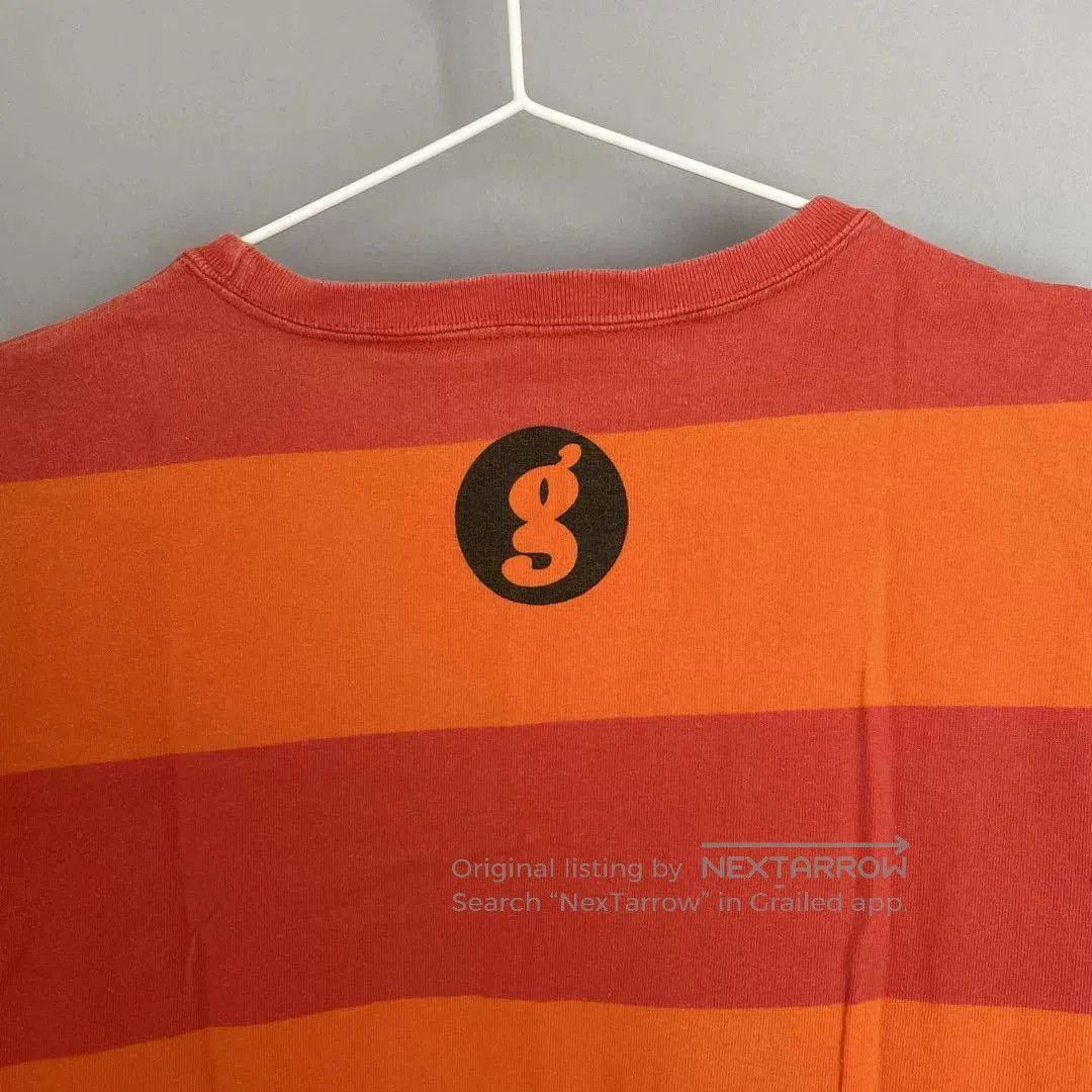 GOODENOUGH goodenough orange striped short sleeve tee. Size US L / EU 52-54 / 3 - 6 Thumbnail