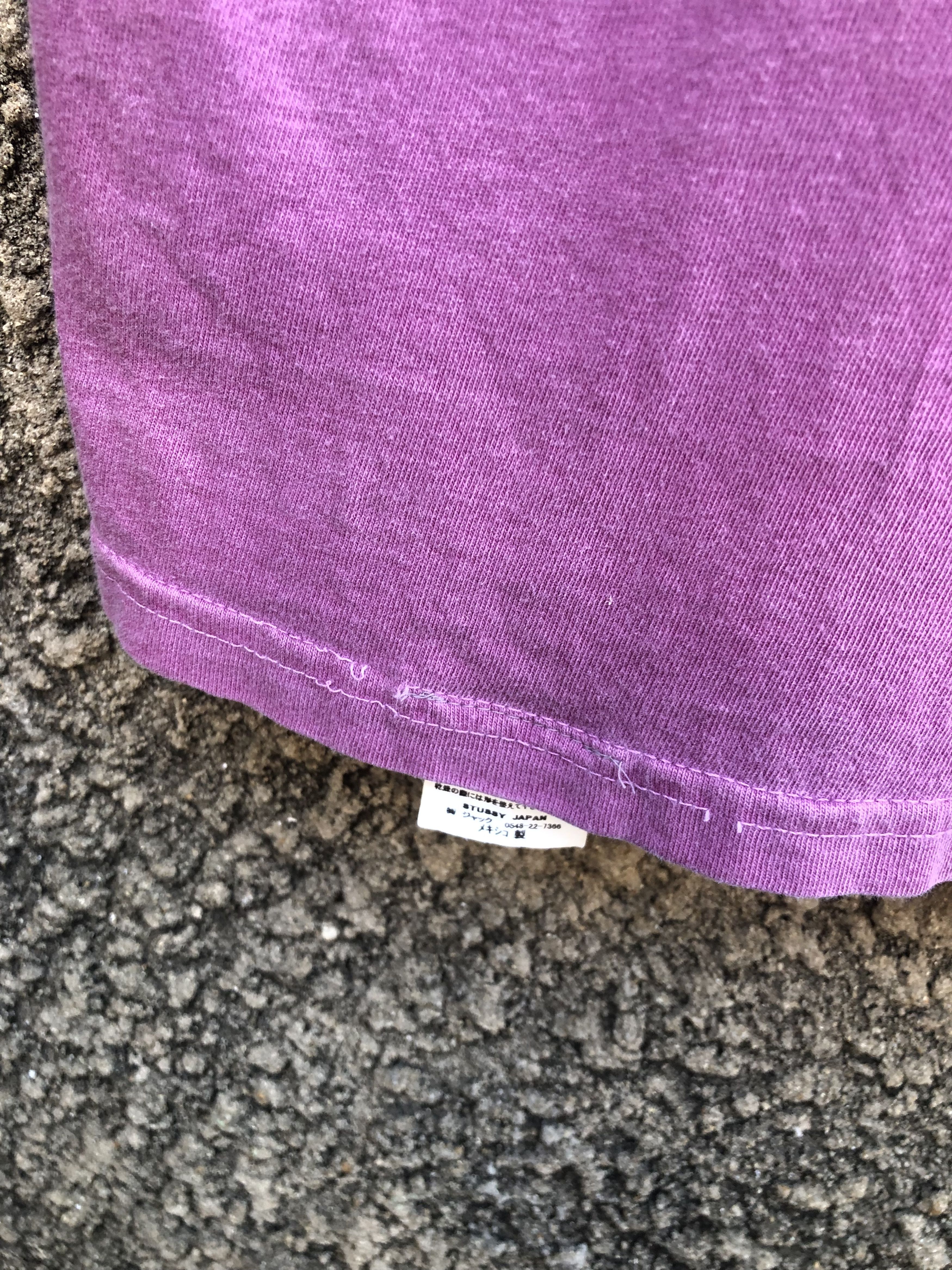 Stussy Stussy Poseidon Pigment Dyed Tshirt Distressed Size US M / EU 48-50 / 2 - 8 Thumbnail