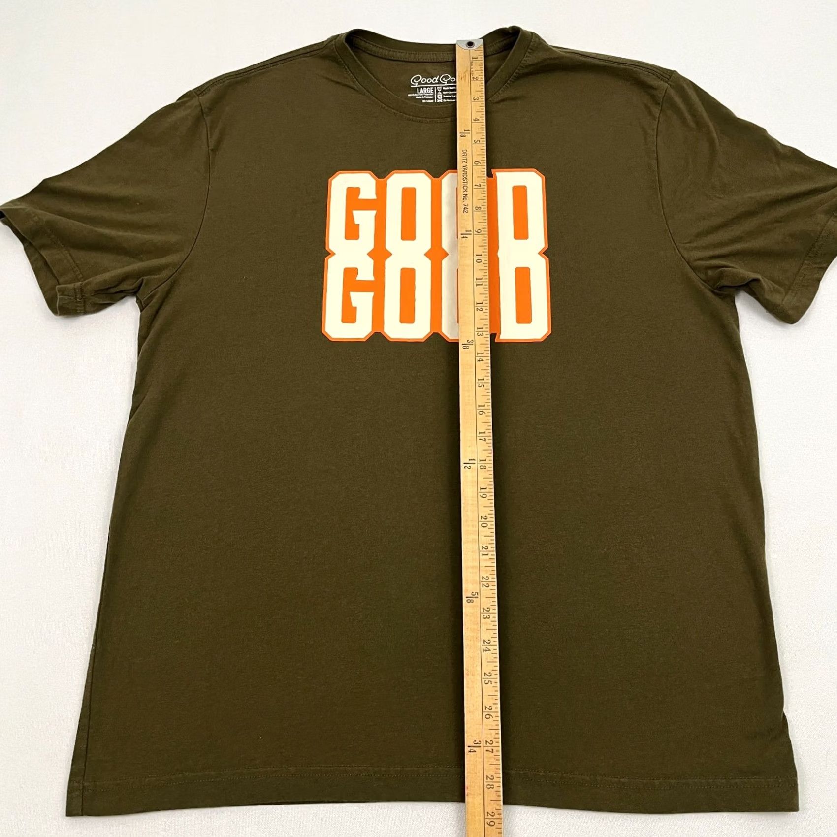 Olive Good Good Golf Shirt Mens L Olive Green Logo Crew Neck Short Sleeve T-Shirt Size US L / EU 52-54 / 3 - 4 Thumbnail