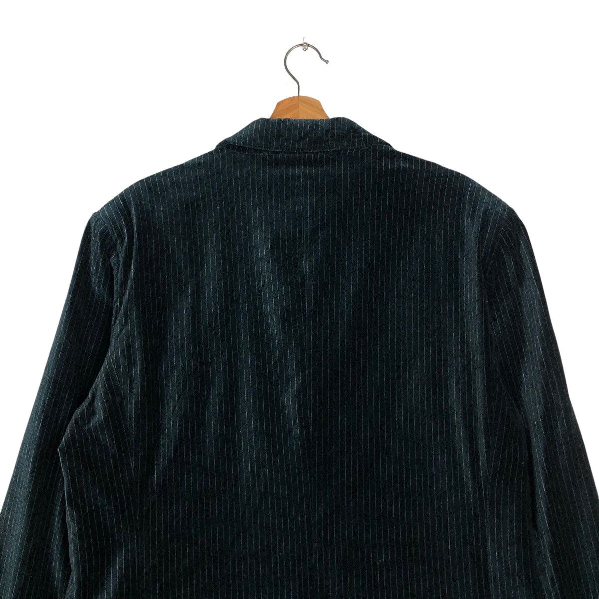 Calvin Klein × Japanese Brand × Vintage 📌Cropped Biker Velvet Jacket Calvin Klein Jeans Striped Size US L / EU 52-54 / 3 - 10 Thumbnail