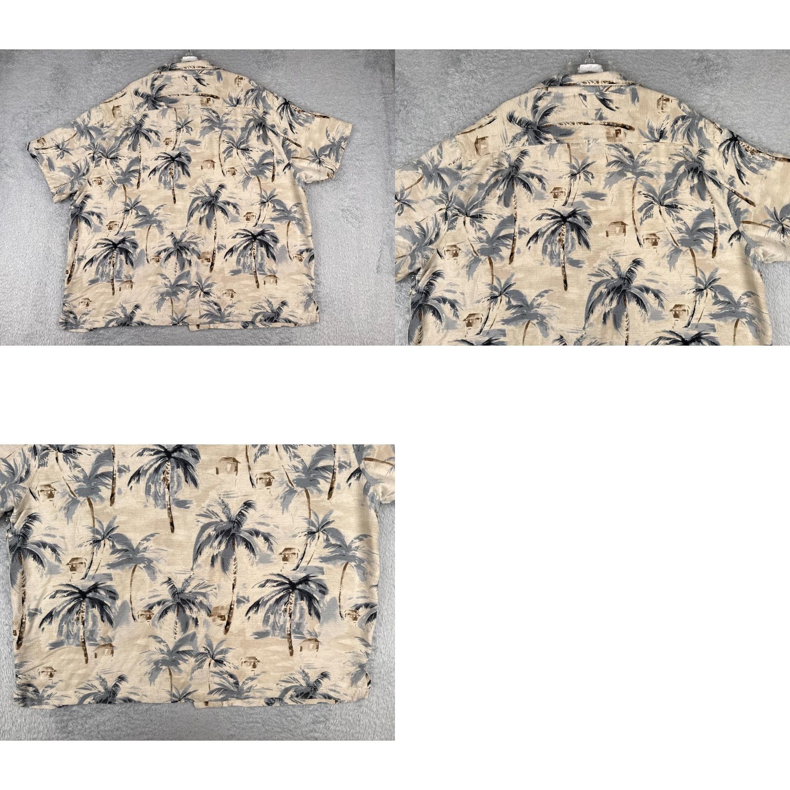 Vintage Caribbean Silk Shirt Mens 3XL Hawaiian Floral Red Beige Palm Pocket Button-Up Shirt Adult 3XL Mens Size US XXL / EU 58 / 5 - 9 Thumbnail