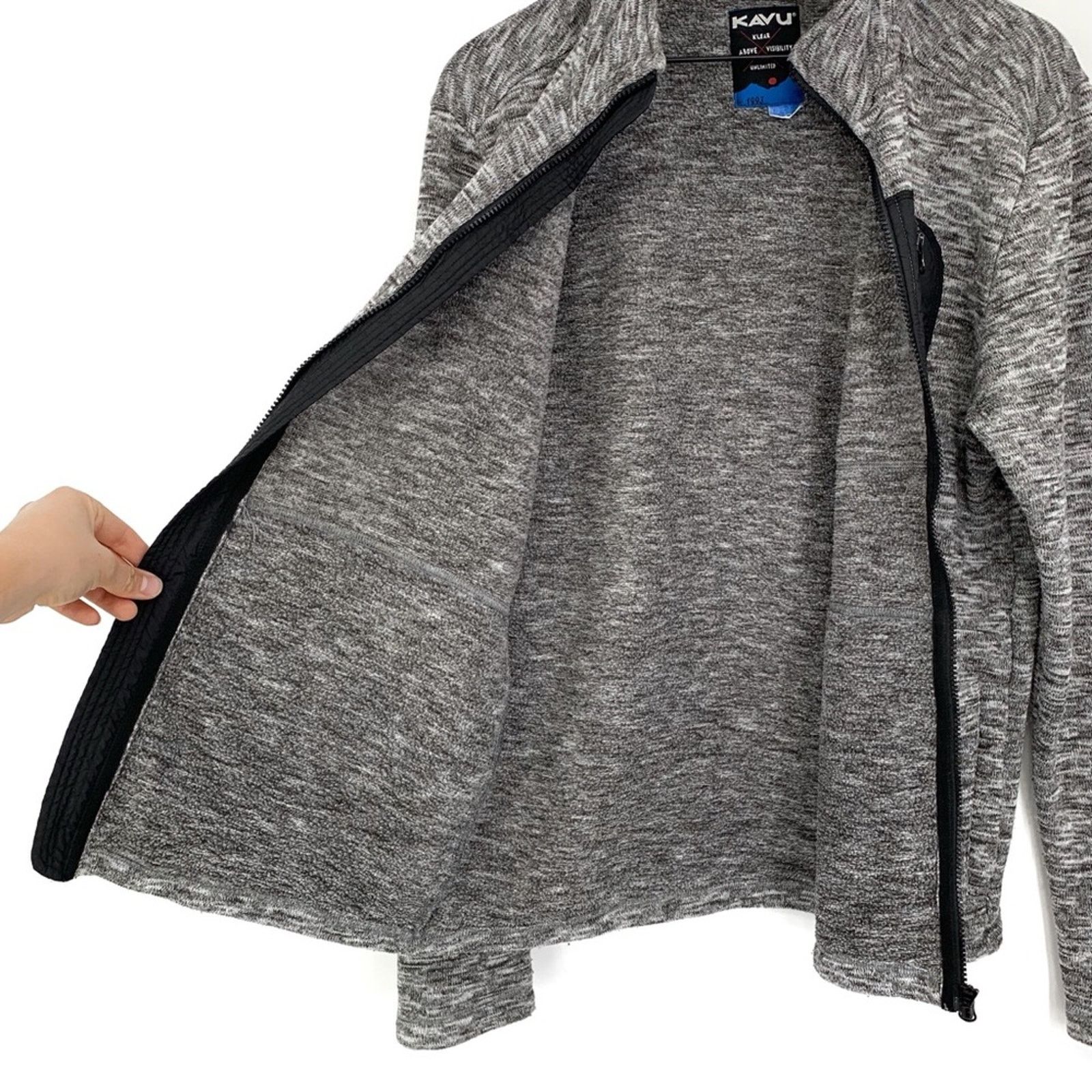 KAVU KAVU Full Zip Sweater Jacket Heather Grey M Size US M / EU 48-50 / 2 - 5 Thumbnail