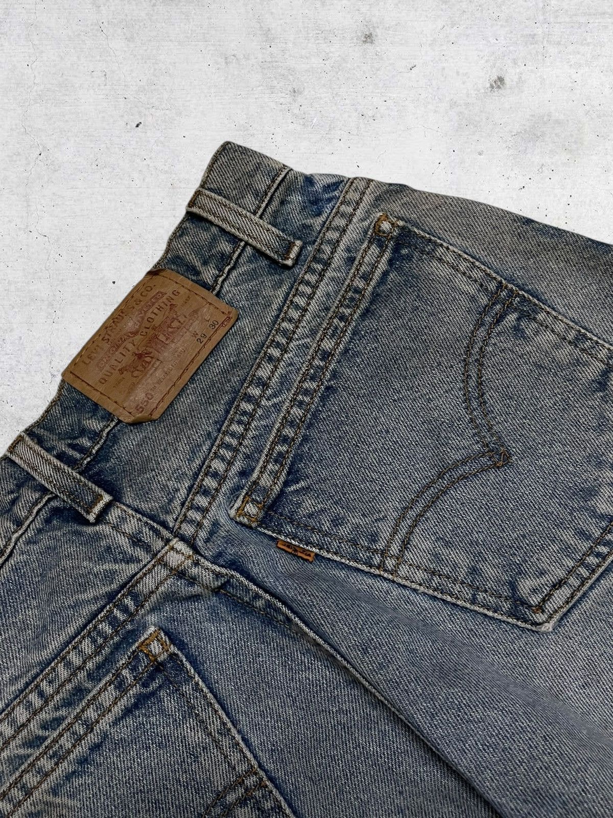 Levi's Vintage Clothing VINTAGE 550 1990S LEVIS USA DESIGNER DIRTY DESIGN DENIM RARE Size US 28 / EU 44 - 16 Thumbnail