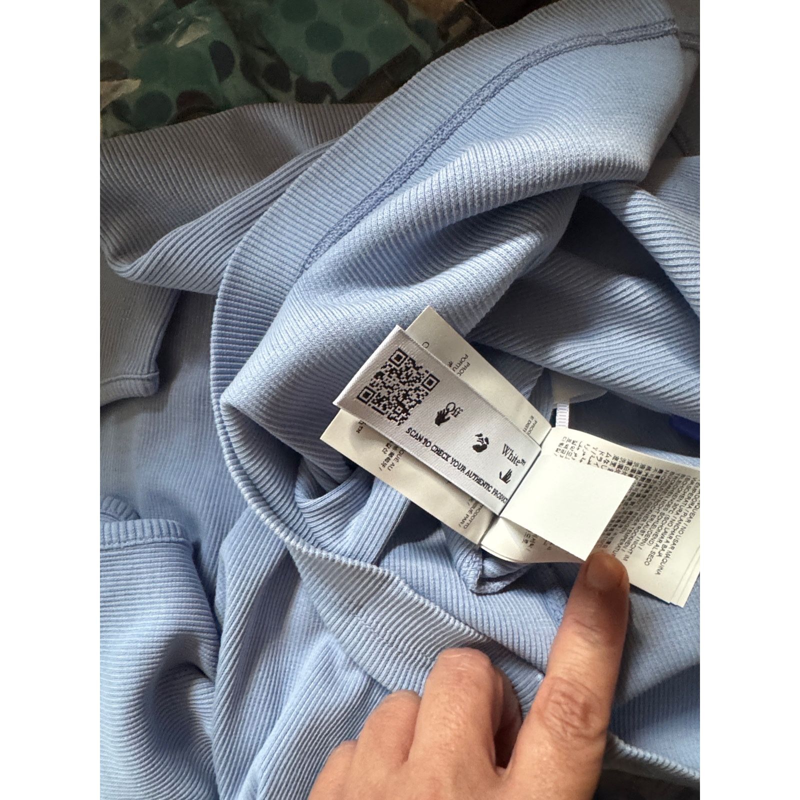 Off-White Stretch Cotton Logo Tank Off-White Blue Size US M / EU 48-50 / 2 - 8 Thumbnail
