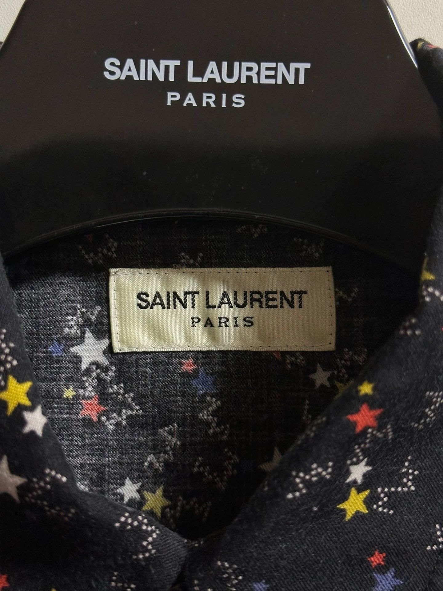 Saint Laurent Paris Saint Laurent Colorful Star Shirt Size US XL / EU 56 / 4 - 6 Thumbnail