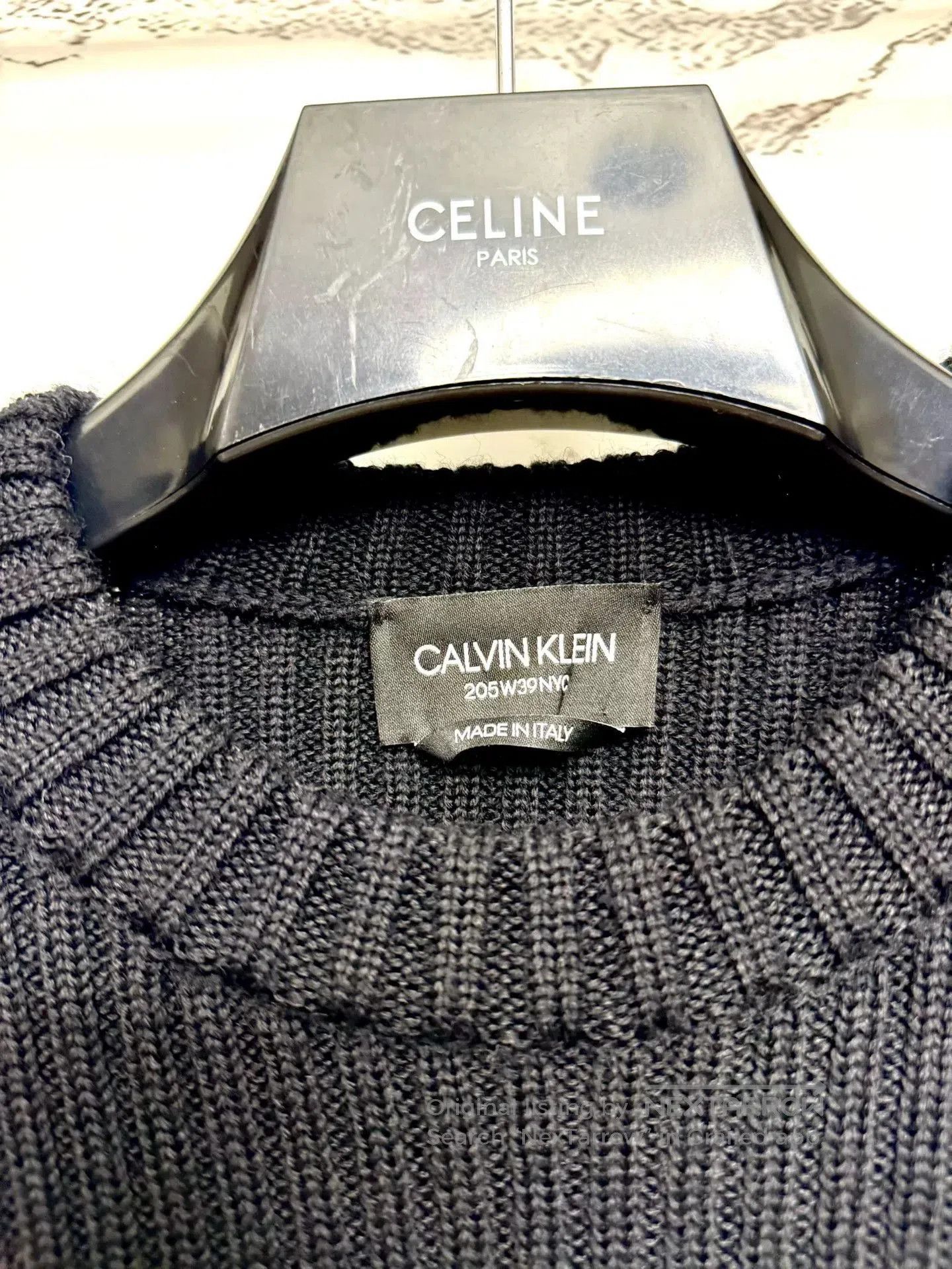 Calvin Klein 205W39NYC Calvin Klein Color Block Wool Sweater. Size L / US 10 / IT 46 - 3 Thumbnail