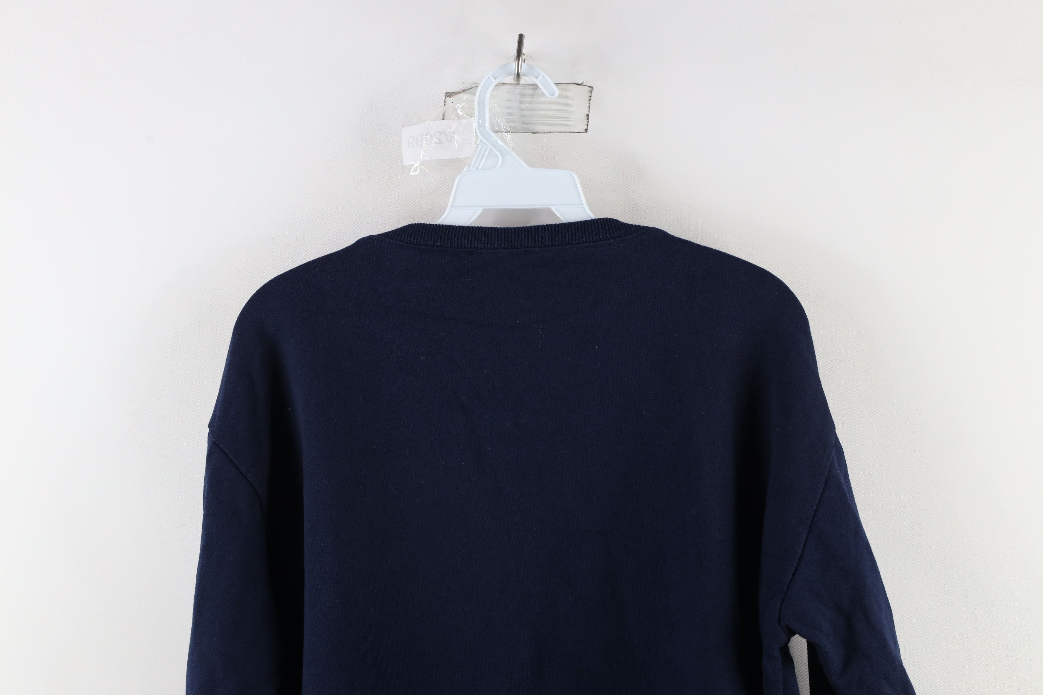 J.Crew × Vintage J Crew Floral Flower Crewneck Sweatshirt Navy Blue Size M / US 6-8 / IT 42-44 - 8 Thumbnail
