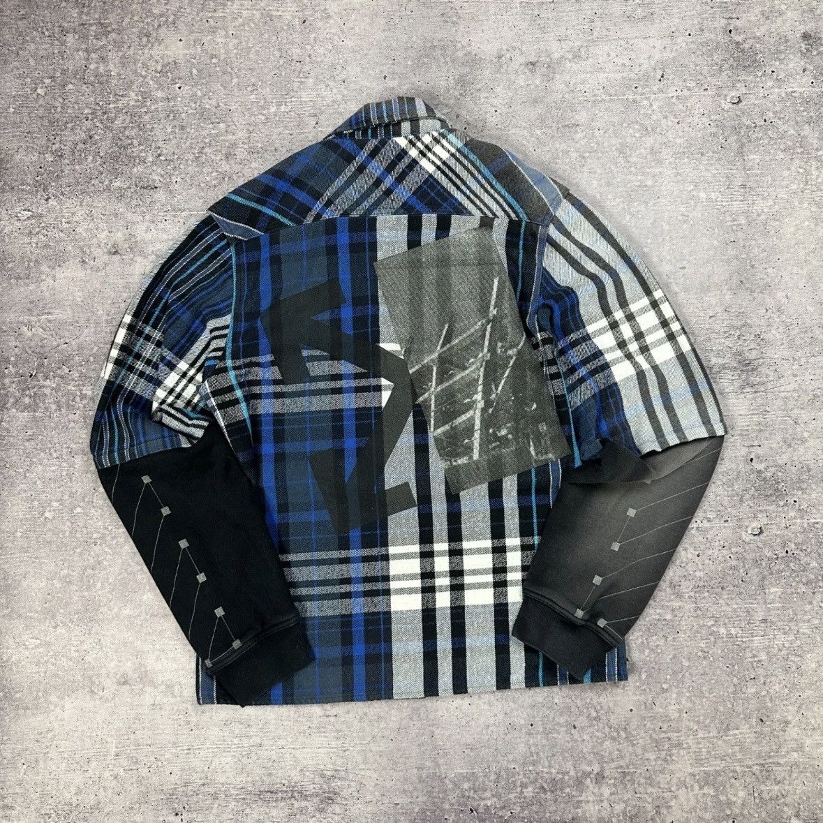 Off-White Off-White Flannel Shirt Patchwork Diagonal Arrows Graphic Size US S / EU 44-46 / 1 - 7 Thumbnail