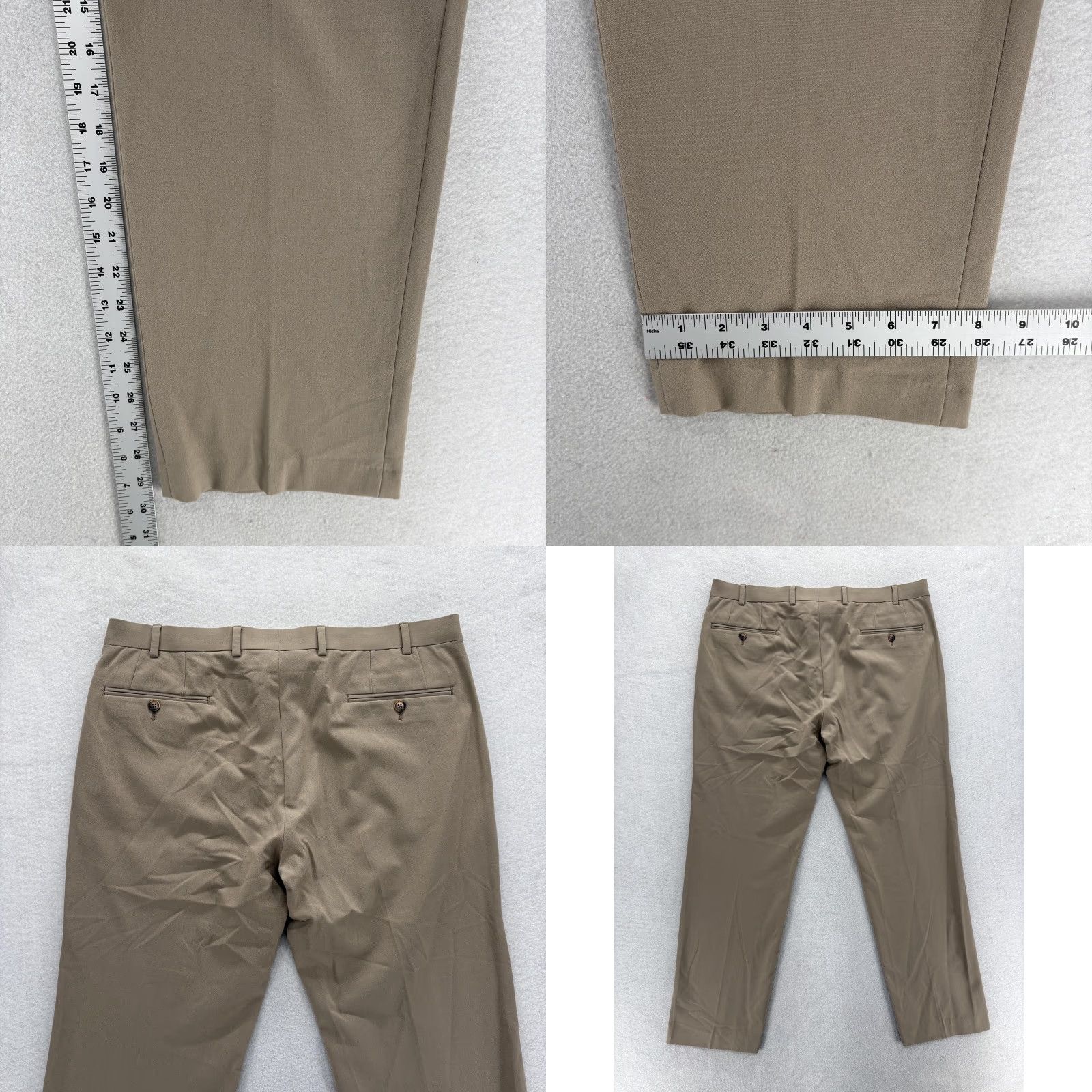 Ralph Lauren Lauren Ralph Lauren Dress Pants Mens 36x30 Beige Regular Fit Stretch Business Pants Mens Beige 36 30 Dress Flat Front Slit Pocket Solid Size US 36 / EU 52 - 8 Thumbnail