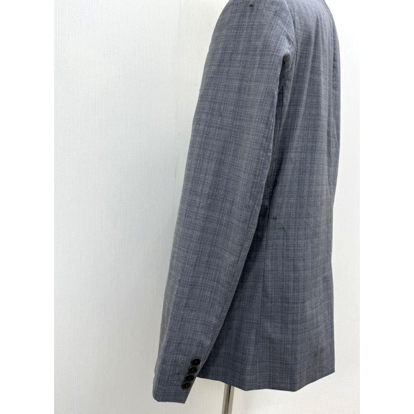 Paul Smith VINTAGE Paul Smith Mens Blazer Leather Wool Grey Jacket XL Notch Lapel 3-in-1 Formal Casual Vintage Mens XL Grey Size 46R - 7 Thumbnail