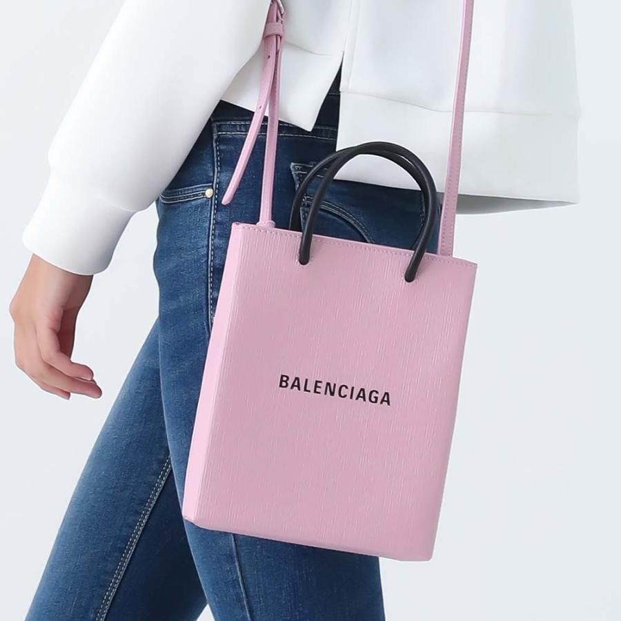 Balenciaga o1bcso1str1224 Size: OS / Large Shopping Bag in Pink Size ONE SIZE - 2 Thumbnail