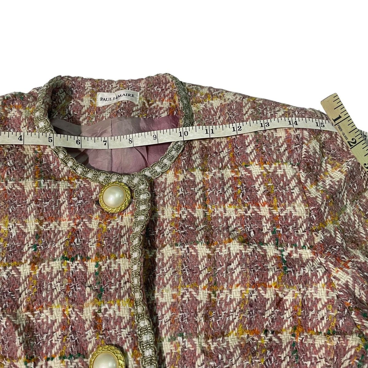 Christophe Lemaire Paul Lemaire Cropped Knitted Tweed Jacket Women Size XS / US 0-2 / IT 36-38 - 21 Thumbnail
