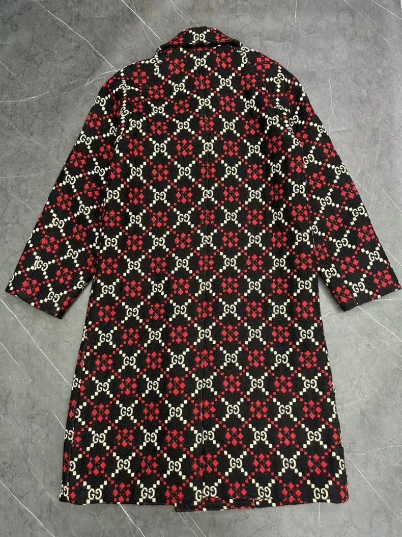 Gucci GUCCI Logo Coat 100% Wool Size 50-2506 Size US M / EU 48-50 / 2 - 2 Thumbnail