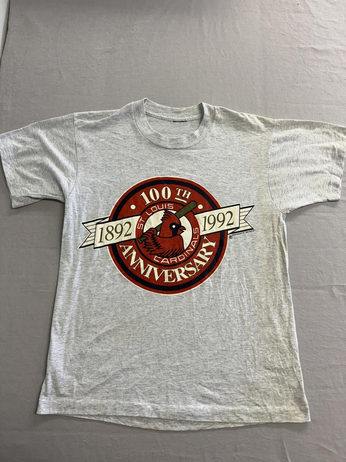 Designer Vintage St Louis Cardinals T-shirt 100th Anniversary Tee - L Size US L / EU 52-54 / 3 - 1 Thumbnail
