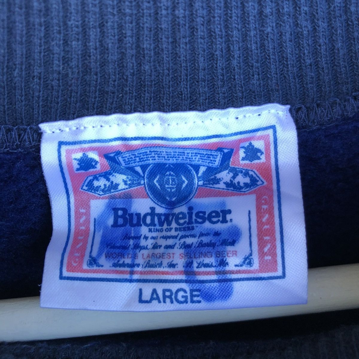 Budweiser Vintage Budweiser Crewneck Sweatshirt Size US L / EU 52-54 / 3 - 5 Thumbnail