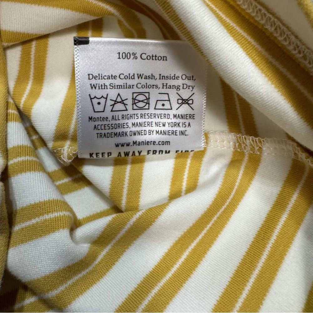 Other NWT New Montee Horizontal Striped Short Sleeve Honey Shirt Size US XXS / EU 40 - 6 Thumbnail