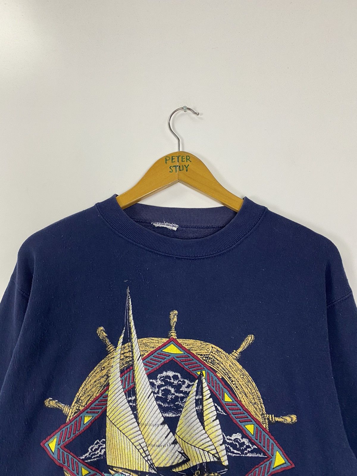 Vintage Vintage 80s Denmark Sweatshirt Size US M / EU 48-50 / 2 - 6 Thumbnail