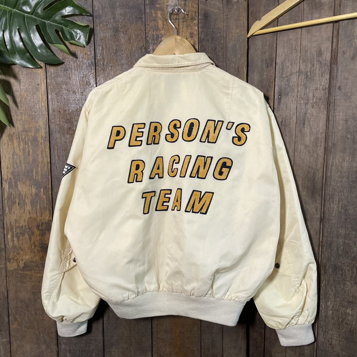 Vintage Vintage Person’s Racing Team Bomber Jacket Size US L / EU 52-54 / 3 - 1 Thumbnail