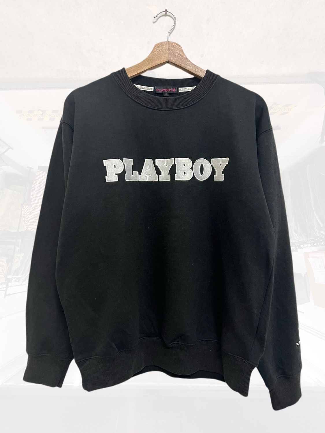 Playboy × Vintage VINTAGE PLAYBOY EMBROIDERY SPELL OUT CREWNECK Size US M / EU 48-50 / 2 - 1 Thumbnail
