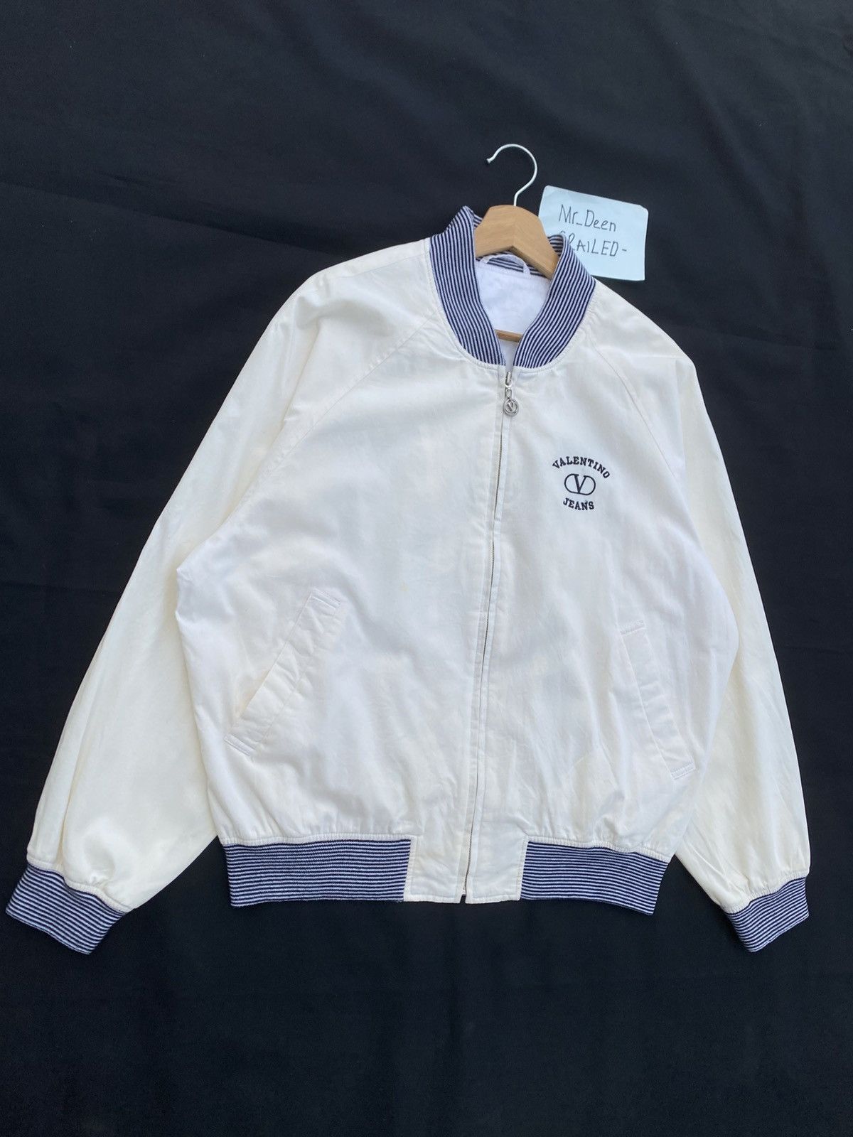 Valentino Rare Vintage Valentino Jeans Big Logo Cotton Jacket Size US M / EU 48-50 / 2 - 9 Thumbnail
