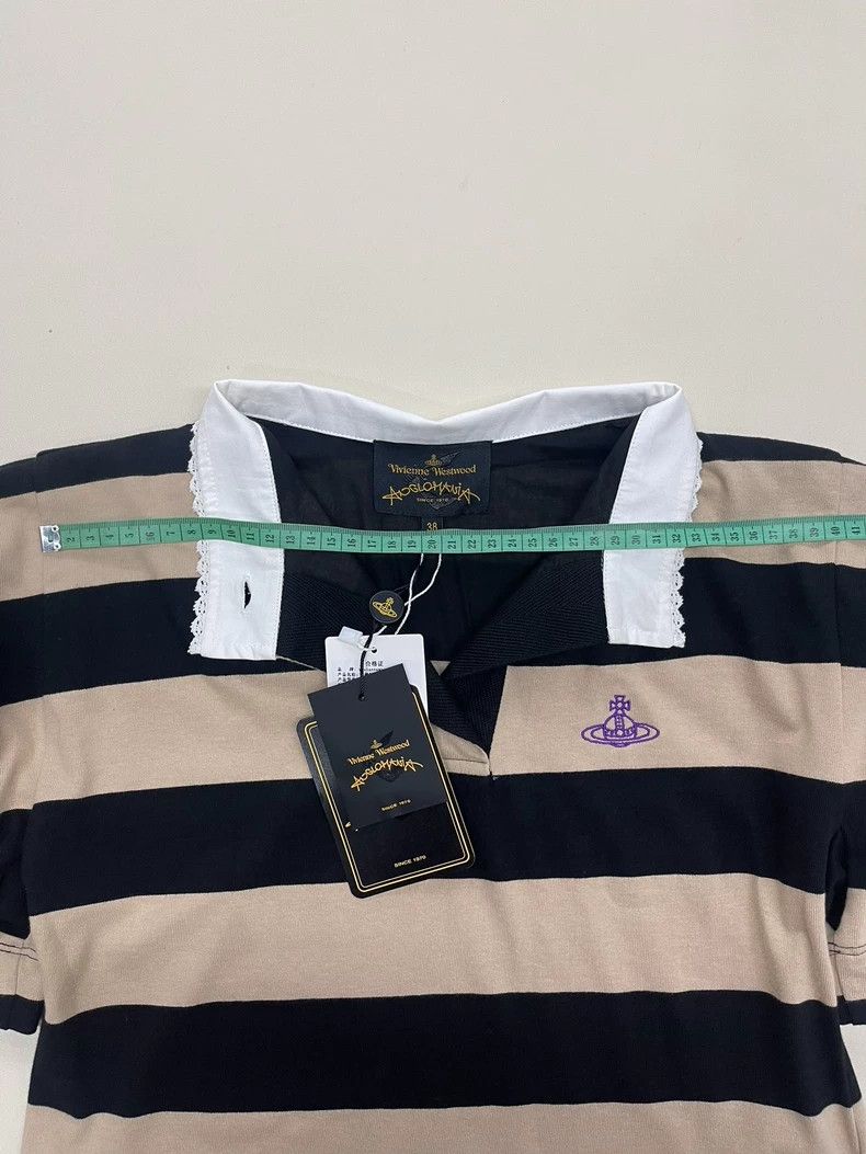 Vivienne Westwood Vivienne Westwood Short summer embroidered striped Polo sh Size XS / US 0-2 / IT 36-38 - 4 Thumbnail
