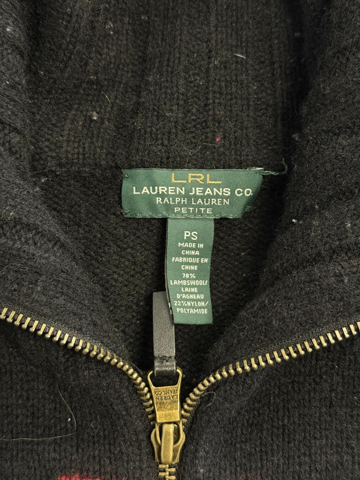 Polo Ralph Lauren LRL Aztec Lauren Jeans Co Ralph Lauren Petite Zip Up - PS Size US XS / EU 42 / 0 - 2 Thumbnail