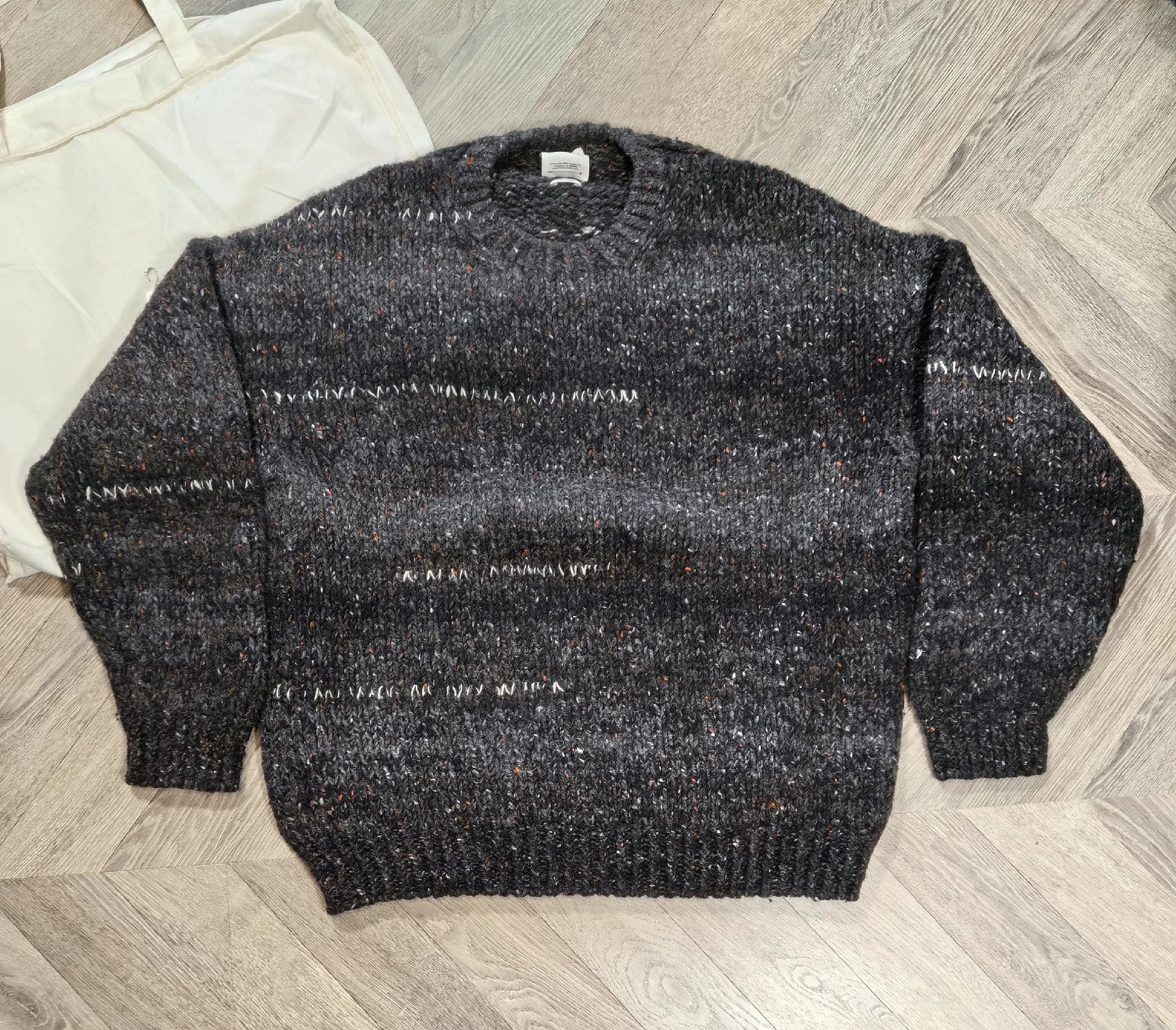 Visvim VISVIM 21AW AMPLUS CREW GRADIENT HAND KNIT WOOL SWEATER Size US XXL / EU 58 / 5 - 1 Thumbnail