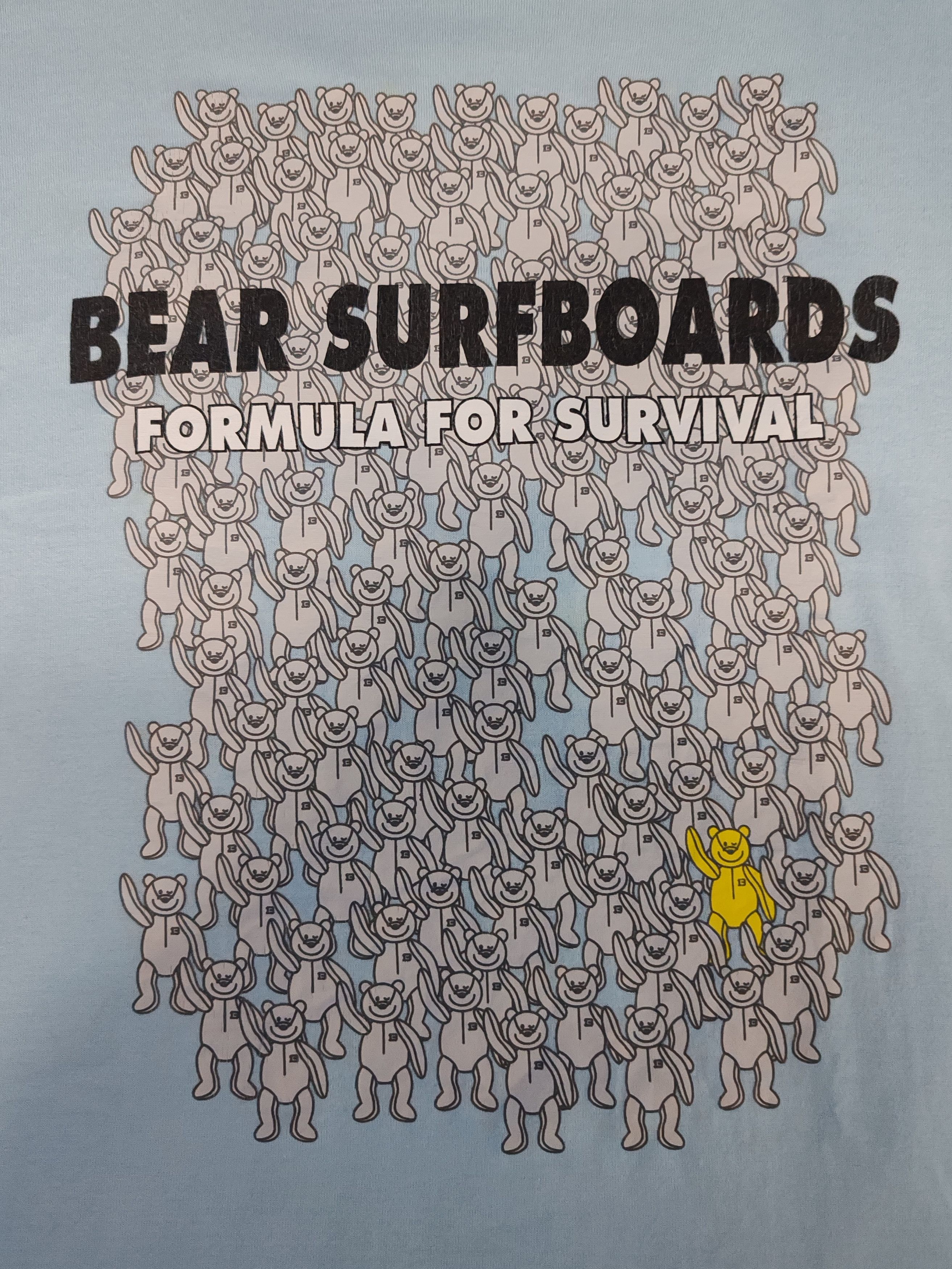 Vintage Vintage Bear Surfboards Formula For Survival Tee Skateboard Size US XL / EU 56 / 4 - 1 Thumbnail
