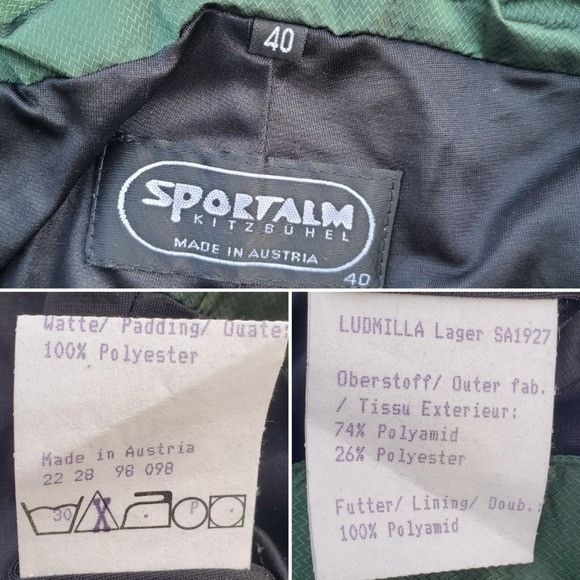 Vintage Vintage 90s y2k Sportalm Kitzbuhel Green Ski Pants and Winte Size M / US 6-8 / IT 42-44 - 8 Thumbnail