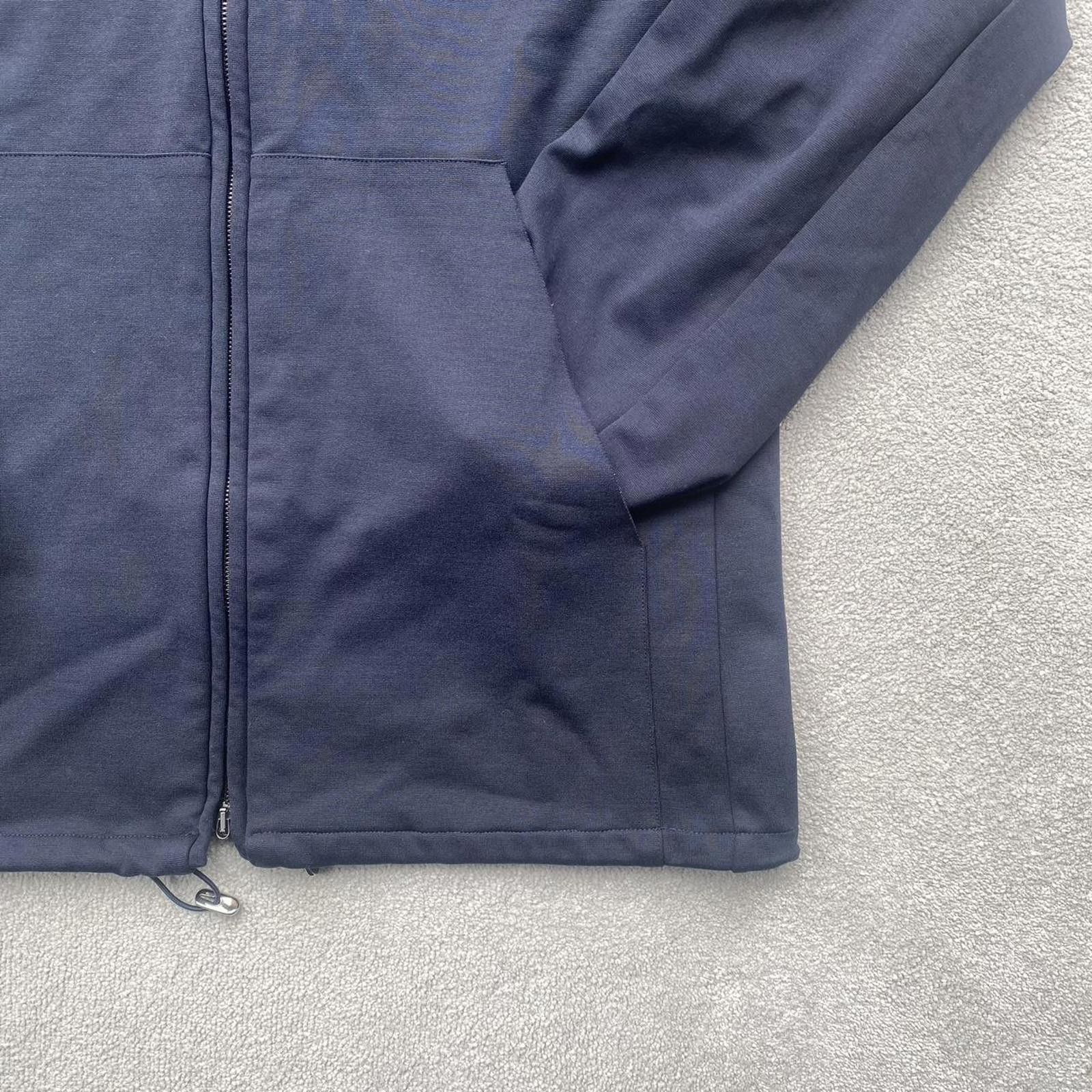 Jil Sander Jil Sander Navy Rayon Hooded Hoodie Zip Up Jacket Size US L / EU 52-54 / 3 - 3 Thumbnail