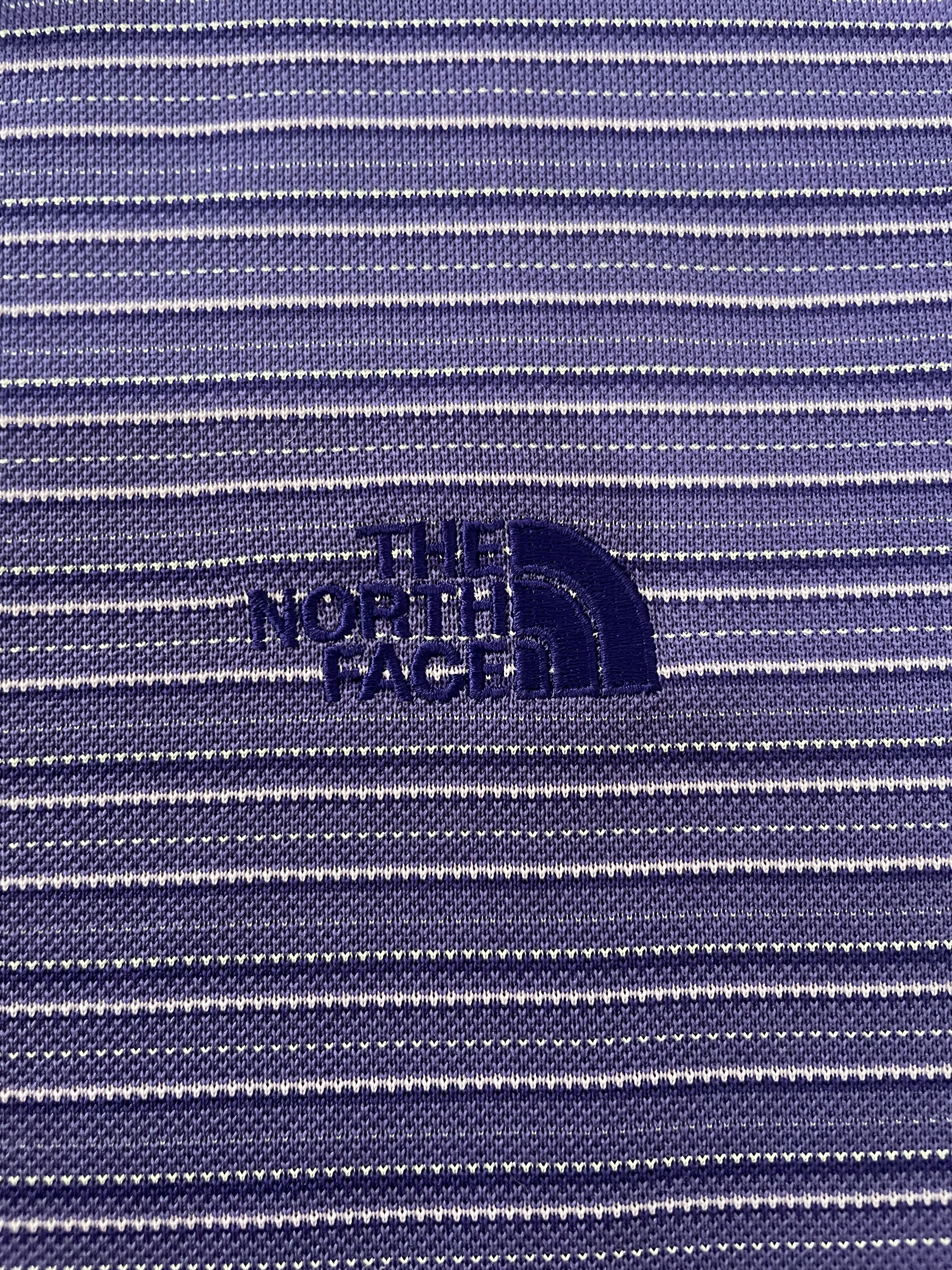 The North Face Vintage The North Face Long Sleeve Polo Purple Striped Shirt Size M / US 6-8 / IT 42-44 - 5 Thumbnail