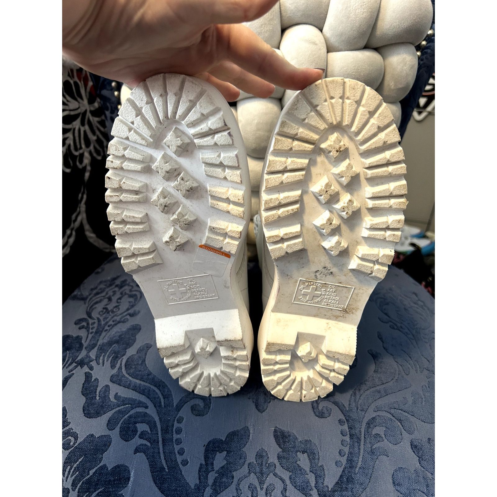Dr. Martens Dr Martens White Pascal Boots with White Soles Size 7/EU 38 Size US 7 / IT 37 - 6 Thumbnail