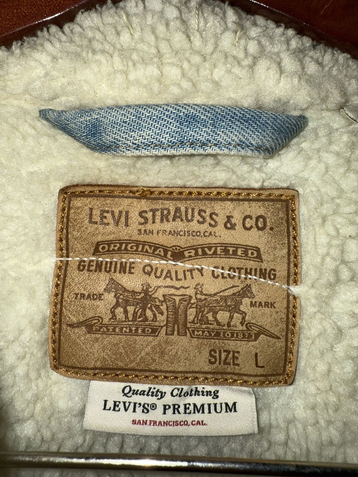 Levi's Levi’s Sherpa Jacket custom Brooklyn back patch Large Size US L / EU 52-54 / 3 - 5 Thumbnail
