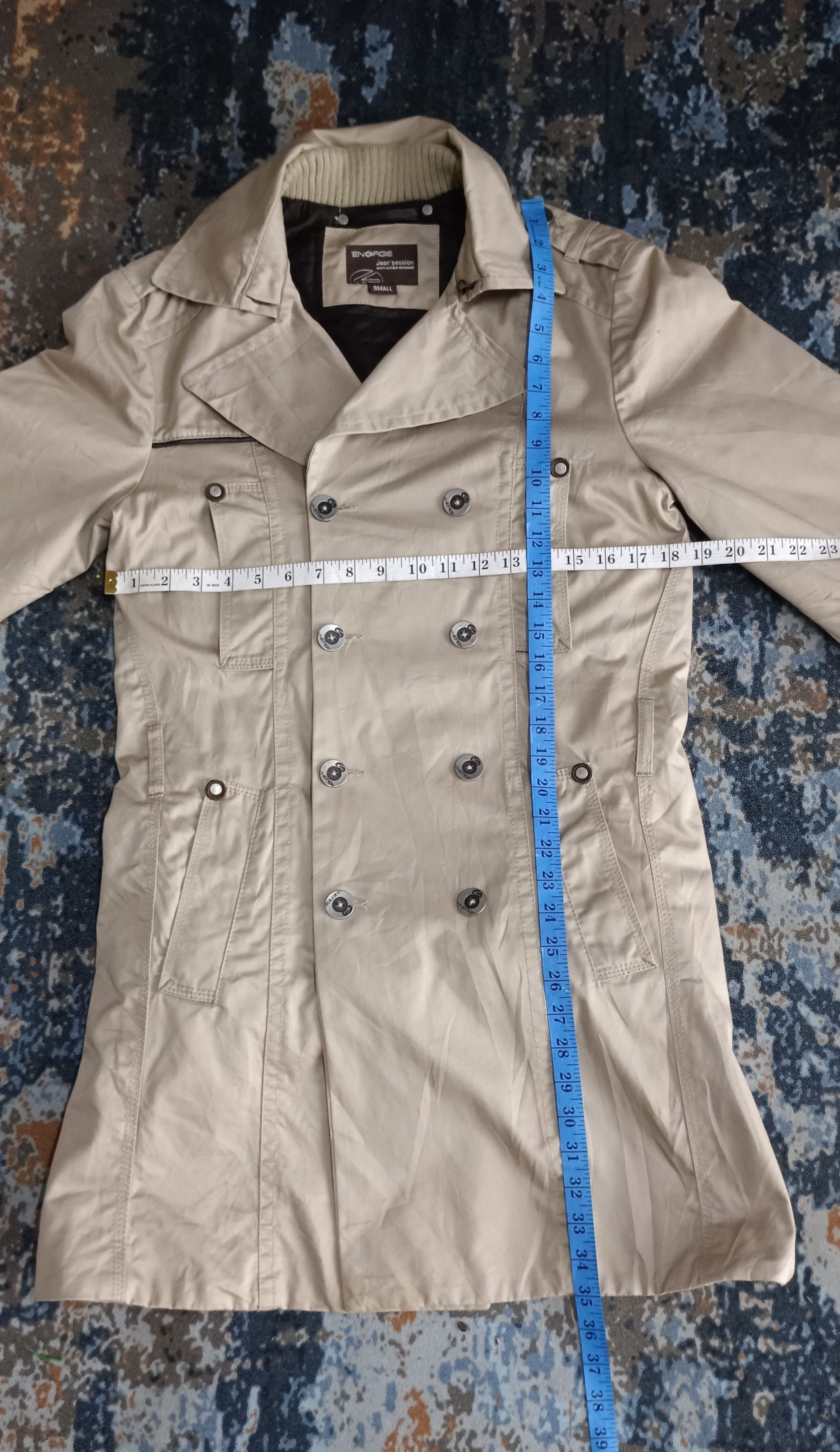 Energie Energie Trench Cout Double Breast ifsixwasnine lgb style Size US M / EU 48-50 / 2 - 18 Thumbnail