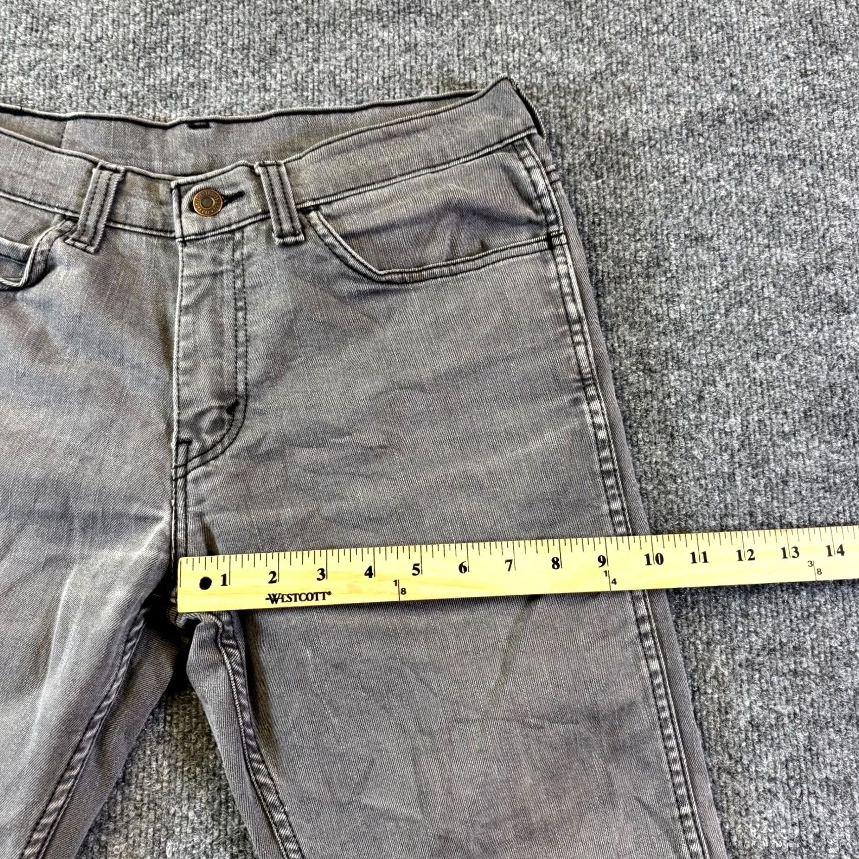 Levi's Levi's 511 Jeans Mens Gray Denim Slim Fit Tapered Stretch 32x30 Punk Goth Skater Size US 32 / EU 48 - 5 Thumbnail