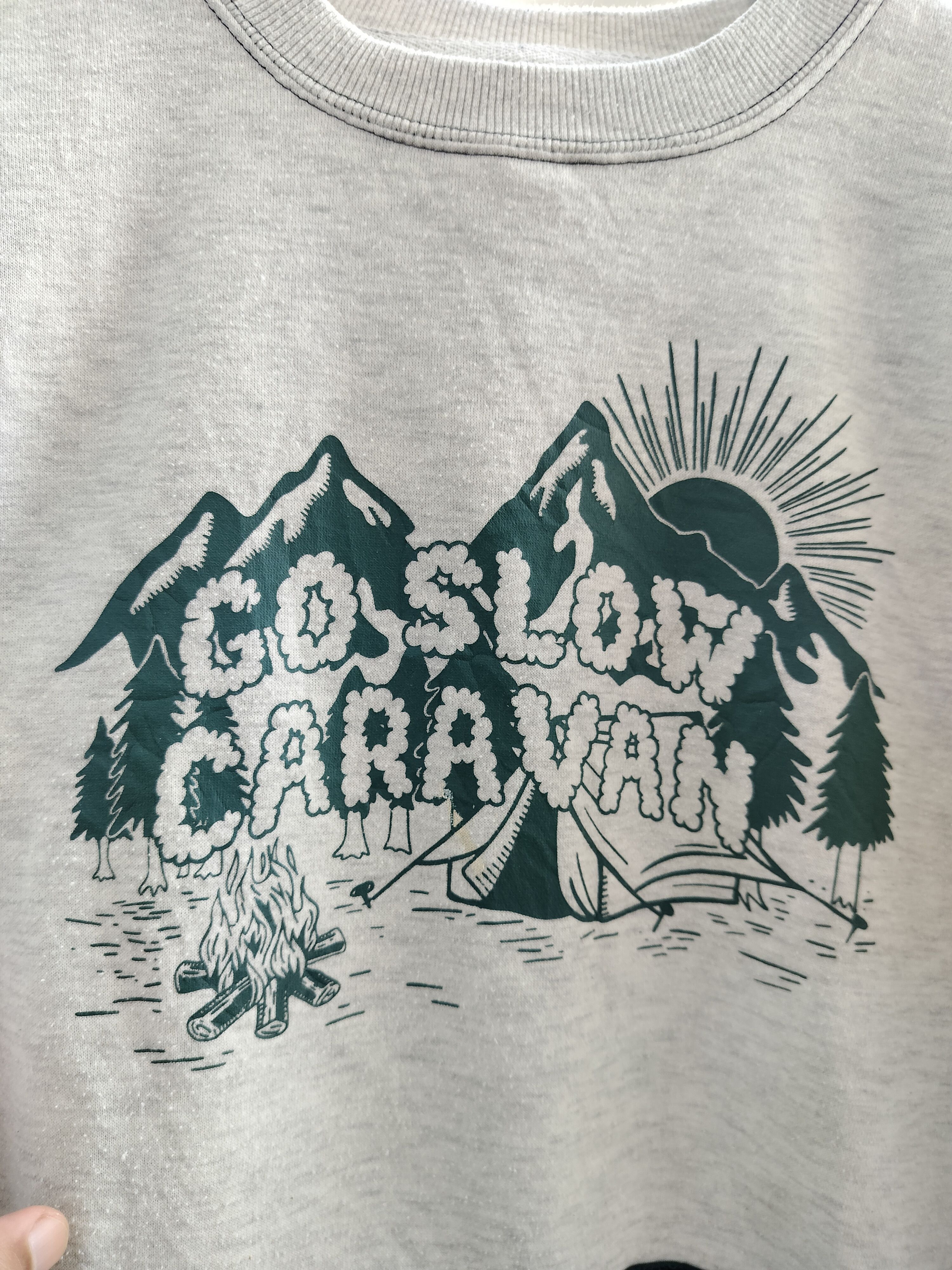 go slow caravan Go Slow Caravan outdoor camping pocket sweatshirt Size US L / EU 52-54 / 3 - 2 Thumbnail