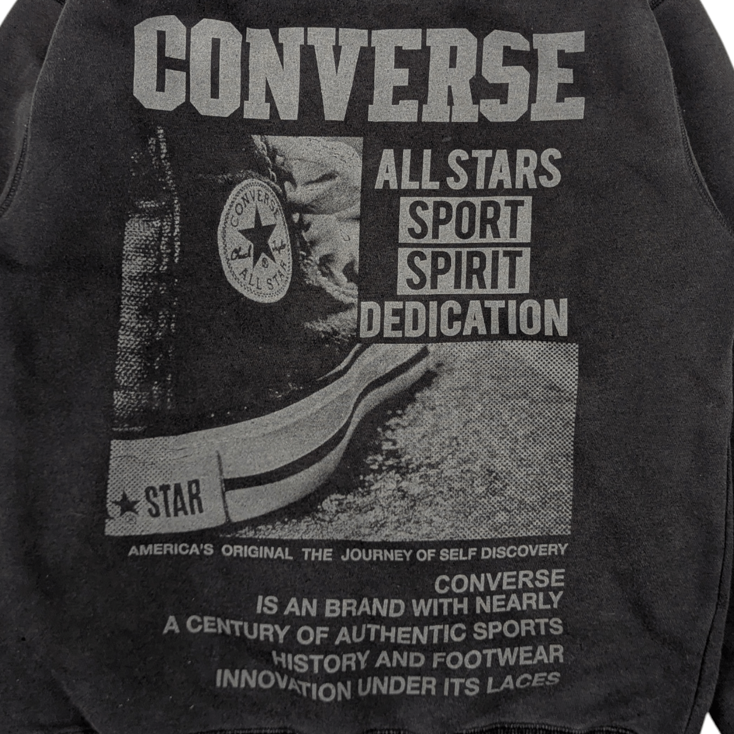 Converse Vintage 2000's CONVERSE All Star Big Image Sweatshirt Size US S / EU 44-46 / 1 - 11 Thumbnail